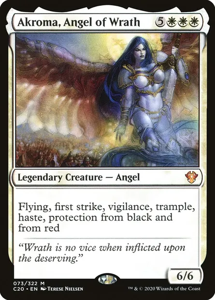 Akroma, Angel of Wrath, Magic card C20 73 — Commander 2020 set