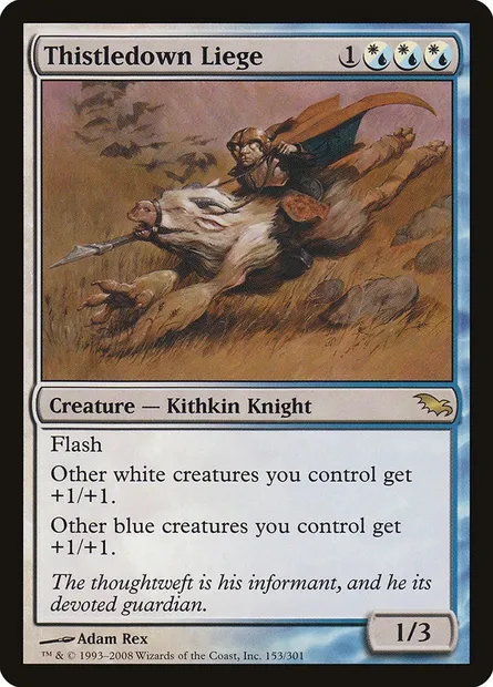 Thistledown Liege, Magic card SHM 153 — Shadowmoor set