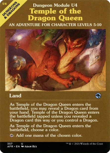 Temple of the Dragon Queen, Magic card AFR 357 — Adventures in the Forgotten Realms set