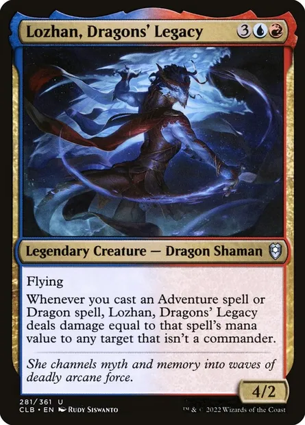 Lozhan, Dragons' Legacy, Magic card CLB 281 — Commander Legends: Battle for Baldur's Gate set