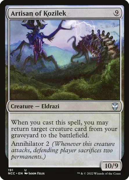 Artisan of Kozilek, Magic card NCC 191 — New Capenna Commander set