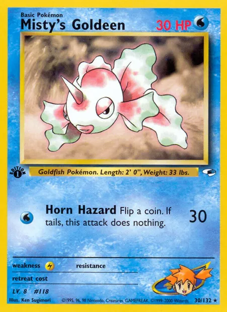 Misty's Goldeen, carte Pokémon GH 30 — extension Gym Heroes