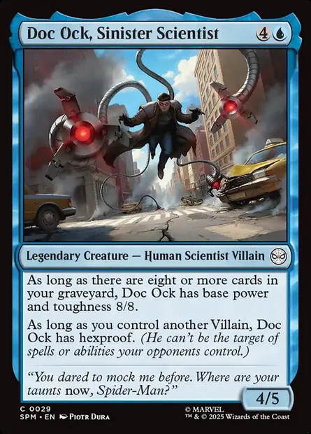 Doc Ock, Sinister Scientist, Magic card SPM 29 — Marvel's Spider-Man set