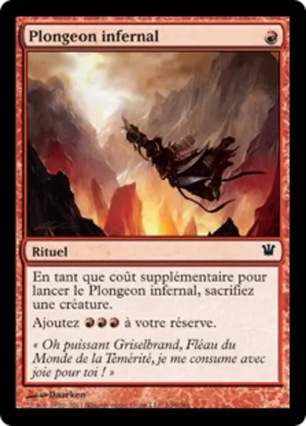 Plongeon infernal, carte Magic ISD 148 — extension Innistrad