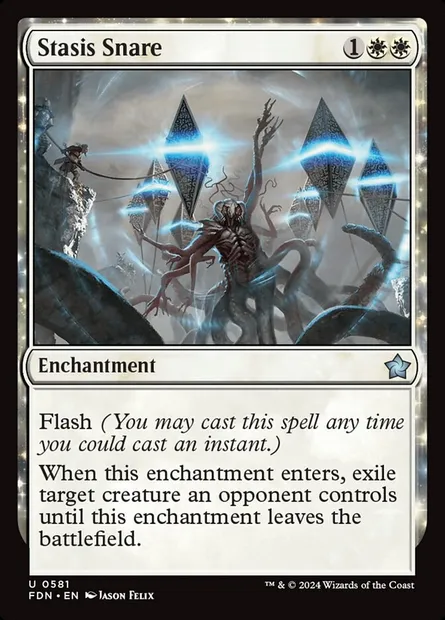 Stasis Snare, Magic card FDN 581 — Foundations set