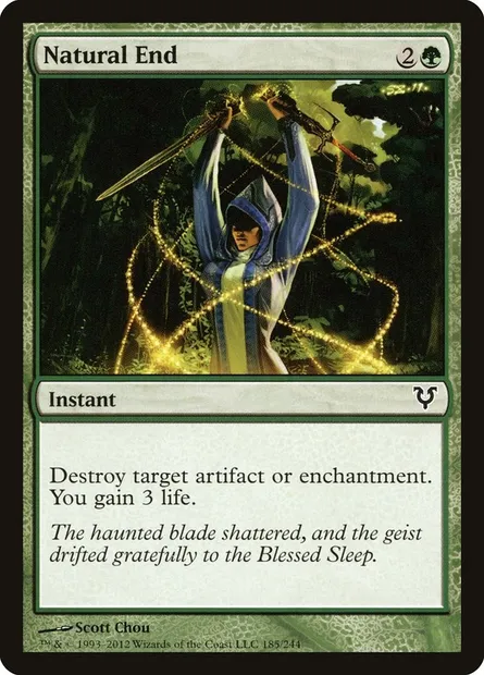 Natural End, Magic card AVR 185 — Avacyn Restored set