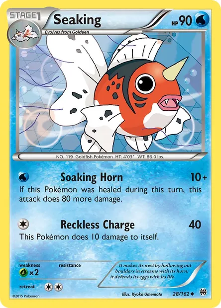 Seaking, Pokémon card BKT 28 — BREAKthrough set