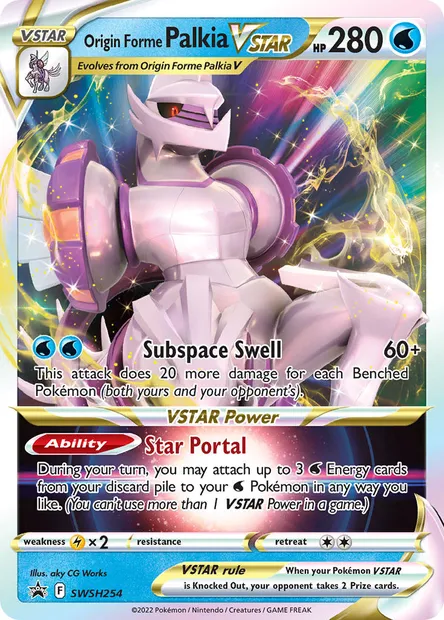 Origin Forme Palkia VSTAR, Pokémon card SWSH 254 — SWSH Black Star Promos set