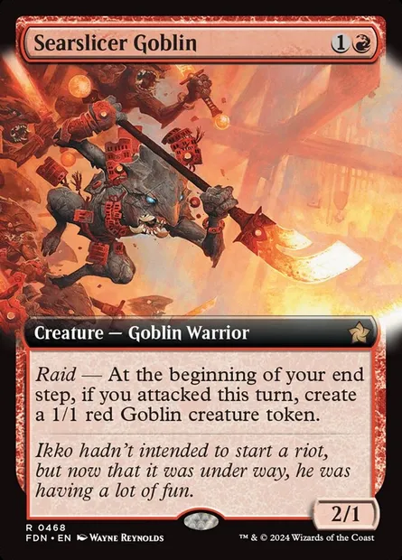 Searslicer Goblin, Magic card FDN 468 — Foundations set