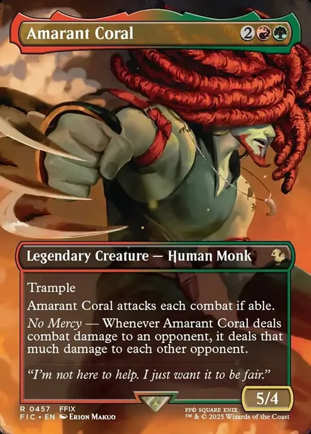 Amarant Coral, Magic card FIC 457 — Final Fantasy Commander set