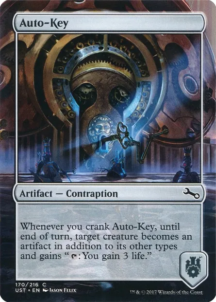 Auto-Key, Magic card UST 170 — Unstable set