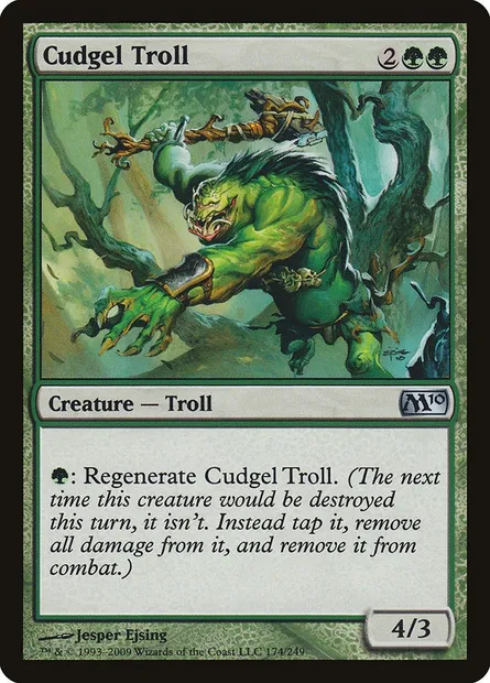 Cudgel Troll, Magic card M10 174 — Magic 2010 set