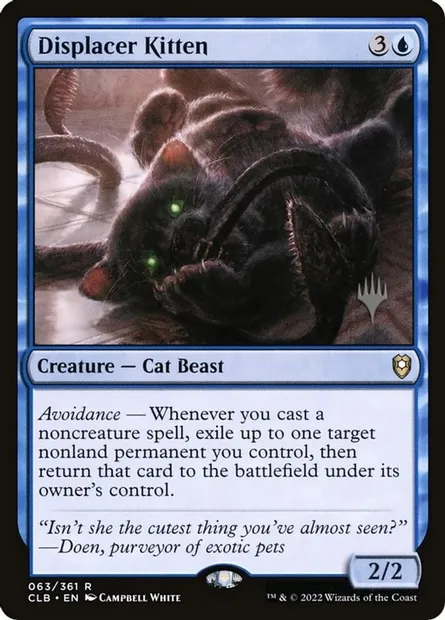 Chaton éclipsant, carte Magic PCLB 63p — extension Battle for Baldur's Gate Promos