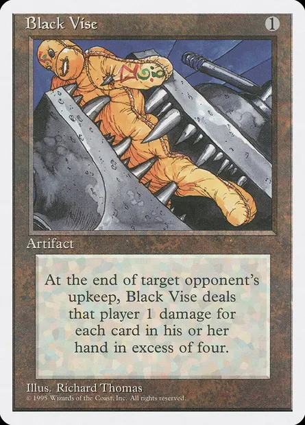 Black Vise, Magic card 4ED 299 — Fourth Edition set