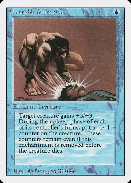 Unstable Mutation, Magic card 3ED 86 — Revised Edition set