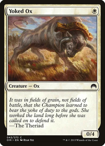 Yoked Ox, Magic card ORI 42 — Magic Origins set