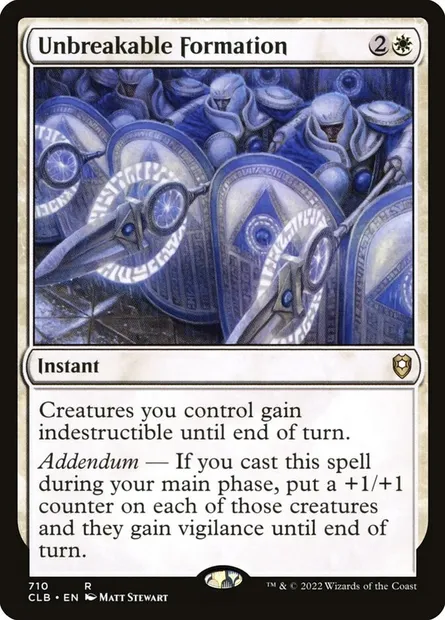 Unbreakable Formation, Magic card CLB 710 — Commander Legends: Battle for Baldur's Gate set