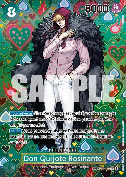 Don Quijote Rosinante, carte One Piece OP04-119 — extension KINGDOMS OF INTRIGUE