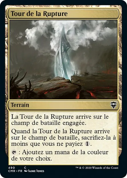 Tour de la Rupture, carte Magic CMR 490 — extension Commander Legends