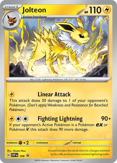 Jolteon, Pokémon card PR-SV 169 — SVP Black Star Promos set