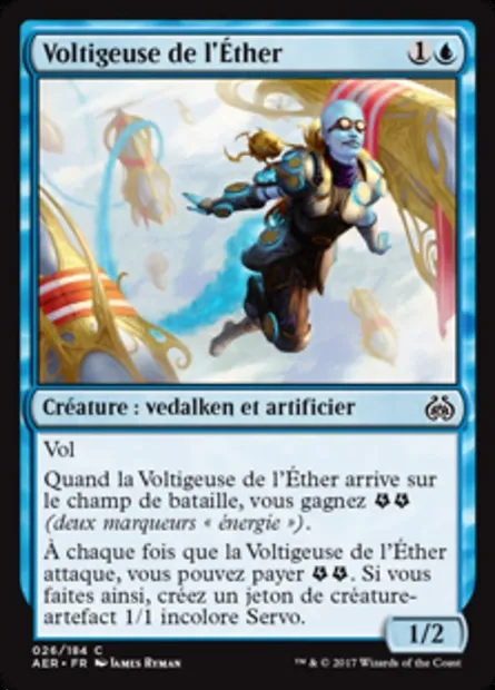 Voltigeuse de l'Éther, carte Magic AER 26 — extension La révolte éthérique