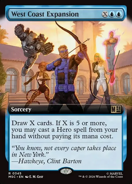 West Coast Expansion, Magic card MSC 345 — Marvel Super Heroes Commander set