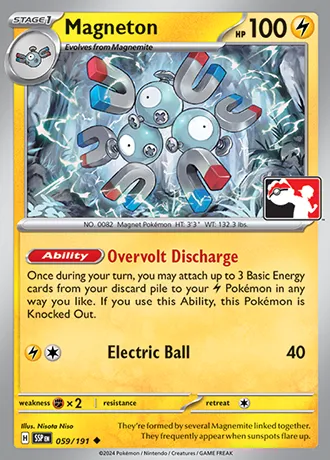 Magneton, Pokémon card PPS 059-3 — Play! Pokémon Prize Pack Series set