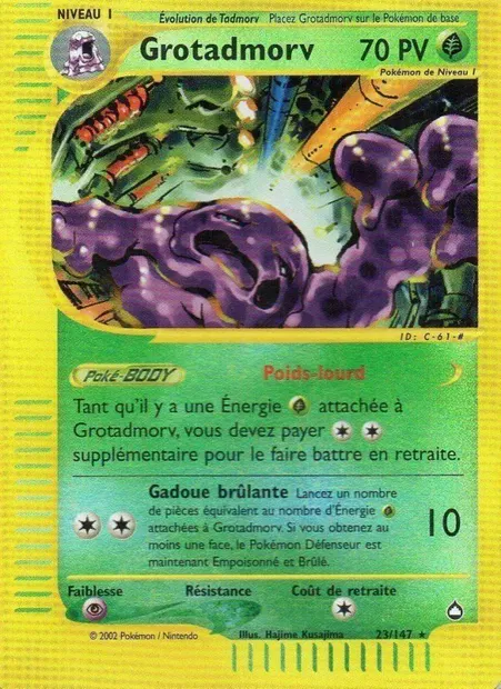 Grotadmorv, carte Pokémon AQ 23 — extension Aquapolis