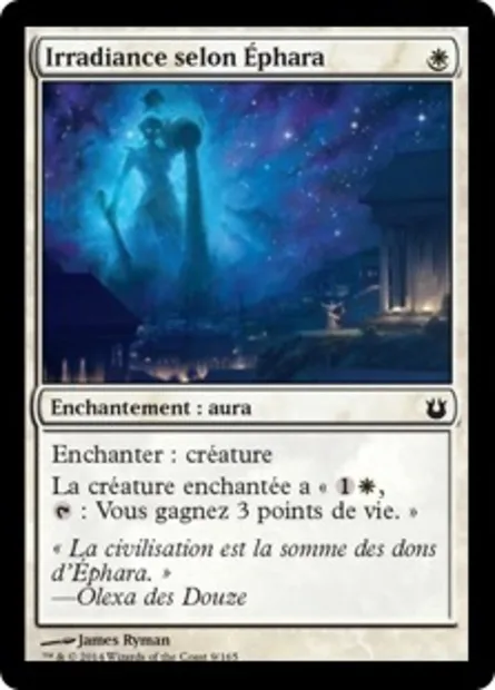Irradiance selon Éphara, carte Magic BNG 9 — extension Créations divines