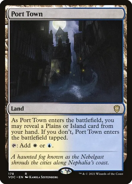 Port Town, Magic card VOC 178 — Crimson Vow Commander set