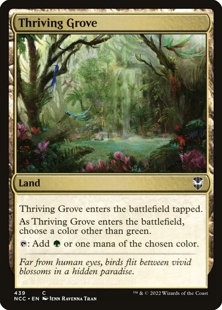 Thriving Grove, Magic card NCC 439 — New Capenna Commander set