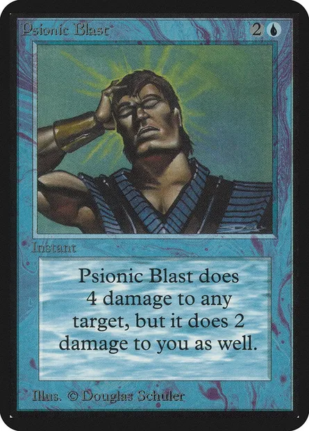 Psionic Blast, Magic card LEA 74 — Limited Edition Alpha set