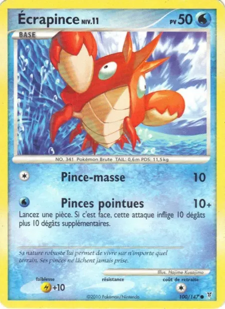 Écrapince, carte Pokémon SV 100 — extension Vainqueurs Suprêmes