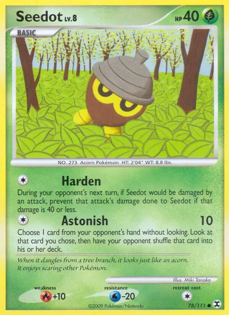 Seedot, Pokémon card RR 78 — Rising Rivals set