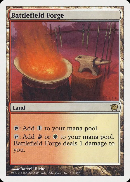 Battlefield Forge, Magic card 9ED 318 — Ninth Edition set
