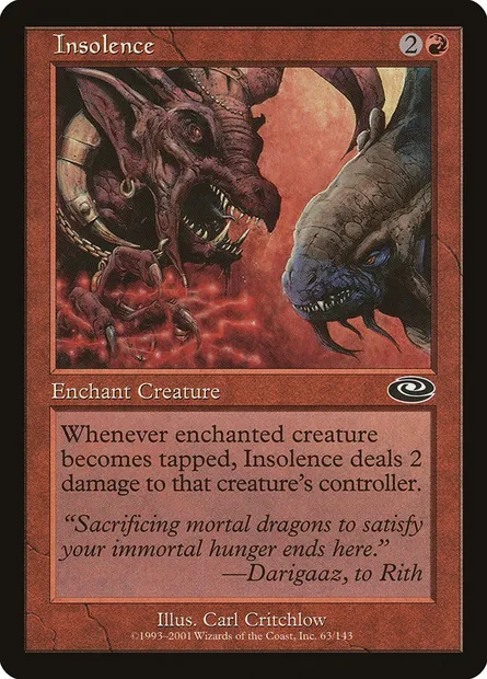 Insolence, Magic card PLS 63 — Planeshift set