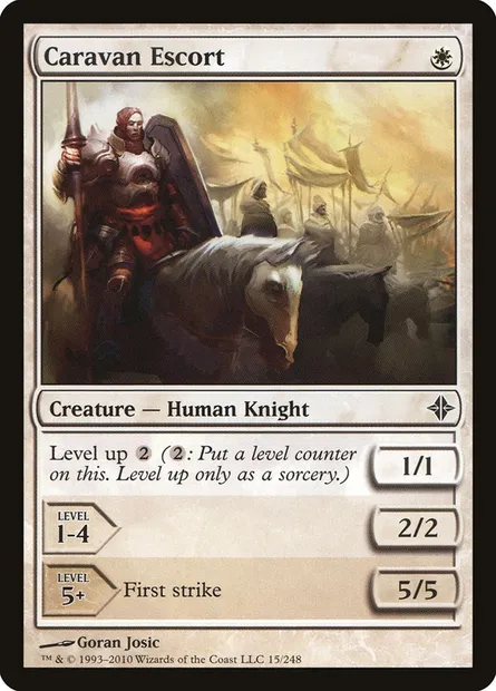 Caravan Escort, Magic card ROE 15 — Rise of the Eldrazi set
