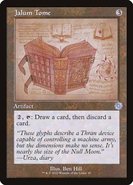 Jalum Tome, Magic card BRR 87 — The Brothers' War Retro Artifacts set