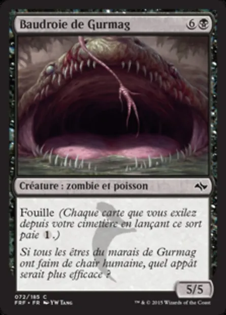 Baudroie de Gurmag, carte Magic FRF 72 — extension Destin reforgé
