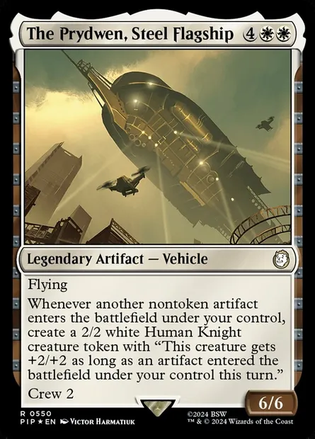 The Prydwen, Steel Flagship, Magic card PIP 550 — Fallout set