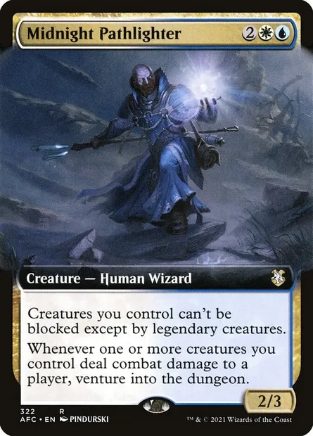 Midnight Pathlighter, Magic card AFC 322 — Forgotten Realms Commander set