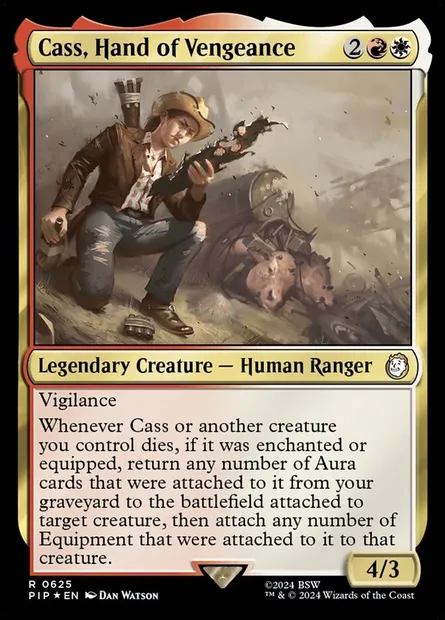 Cass, Hand of Vengeance, Magic card PIP 625 — Fallout set