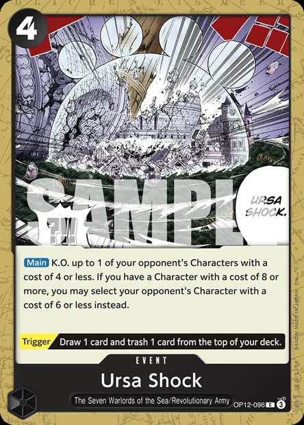 Ursa Shock, One Piece card OP12-096 — LEGACY OF THE MASTER set