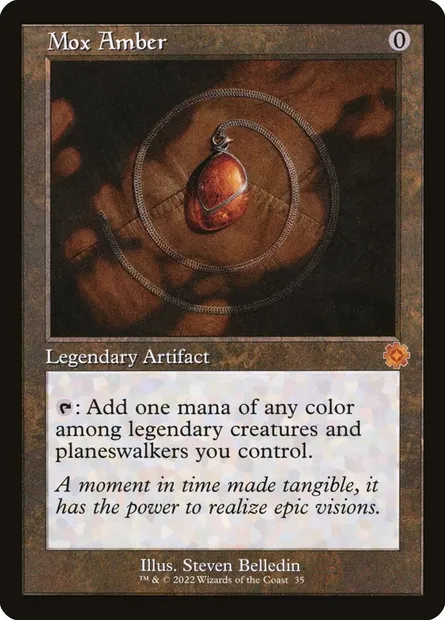 Mox Amber, Magic card BRR 35 — The Brothers' War Retro Artifacts set