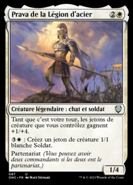 Prava de la Légion d'acier, carte Magic ONC 87 — extension Phyrexia: All Will Be One Commander