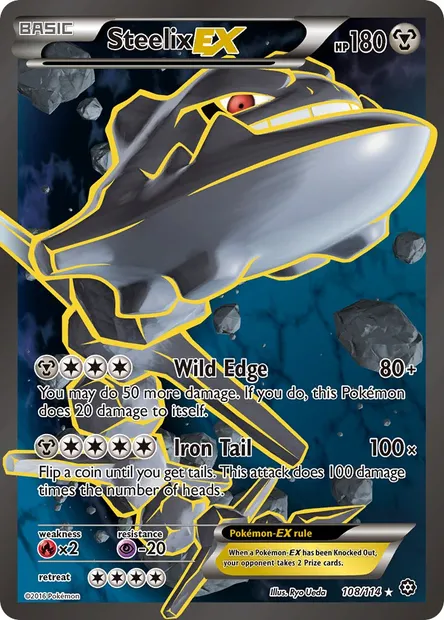 Steelix EX, Pokémon card STS 108 — Steam Siege set