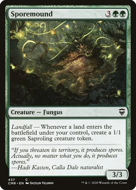 Sporemound, Magic card CMR 437 — Commander Legends set