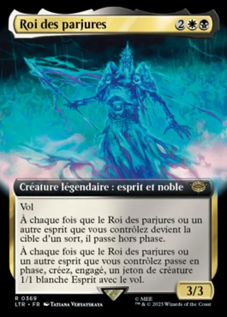 Roi des parjures, carte Magic LTR 369 — extension Le Seigneur des Anneaux : chroniques de la Terre du Milieu
