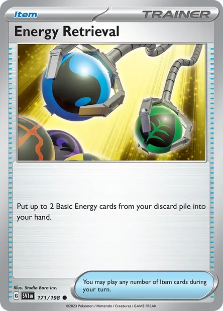 Energy Retrieval, Pokémon card SVI 171 — Scarlet & Violet set