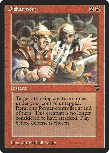 Disharmony, carte Magic LEG 142 — extension Legends